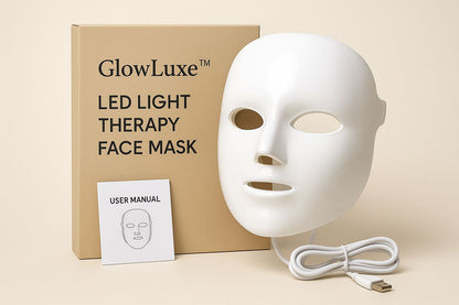 GlowLuxe™ LED Light Therapy Face Mask